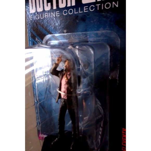 DOCTOR WHO FIGURINE COLLECTION  2 figurines HALF FACE MAN #41,Eleventh Doctor #1 - Picture 2 of 7